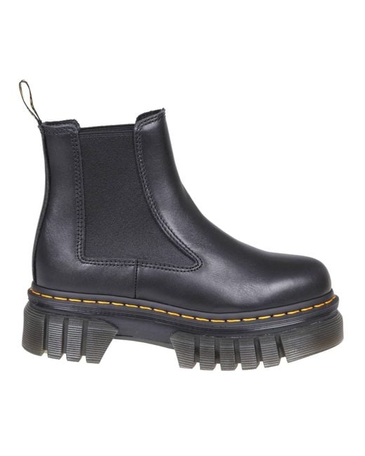 Dr Martens Audrick Chelsea Platform Boots In Leather In Black Lyst