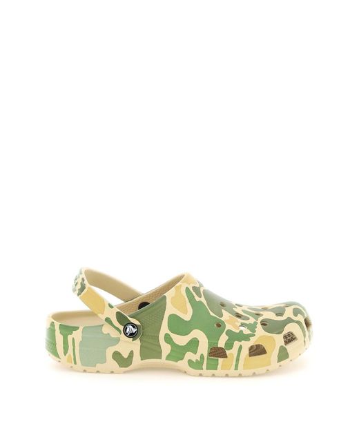 Crocs Camo Classic Clog In Yellow For Men Lyst