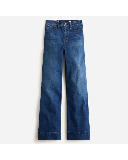 J Crew Denim Trouser In Wesly Wash In Blue Lyst