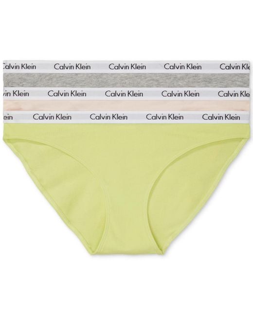 Calvin Klein Carousel Cotton Pack Bikini Underwear Qd In White Lyst