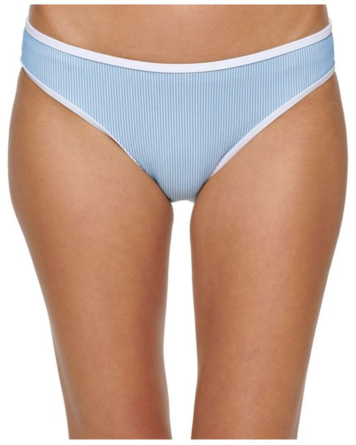 Calvin Klein Synthetic Bound Skinny Classic Bikini Bottoms In Blue Lyst