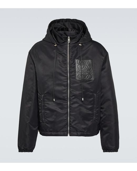 Loewe Anagram Padded Twill Jacket In Black For Men Lyst