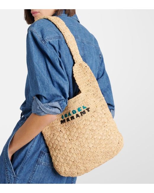 Isabel Marant Praia Small Raffia Tote Bag In Natural Lyst