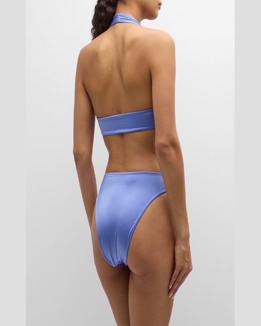 Maygel Coronel Lebrija Two Piece Bikini Set In Blue Lyst