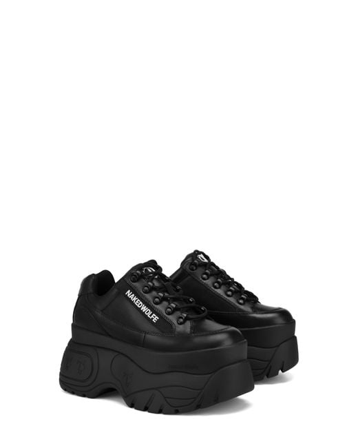 Naked Wolfe Sprinter Mega Platform Sneaker In Black Lyst