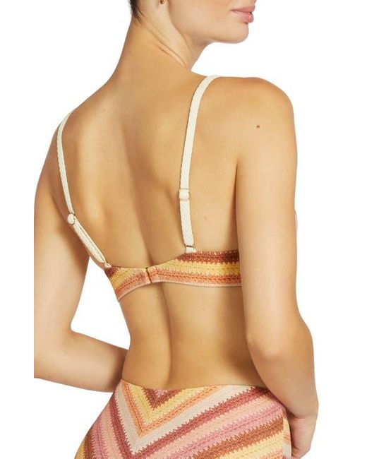 Robin Piccone Lyra Triangle Bikini Top In Natural Lyst