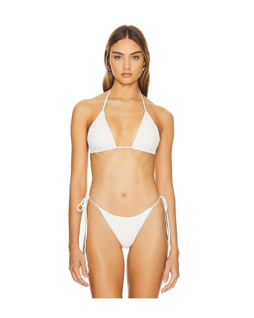 Acacia Swimwear Lisboa Crochet Bikini Top In Natural Lyst