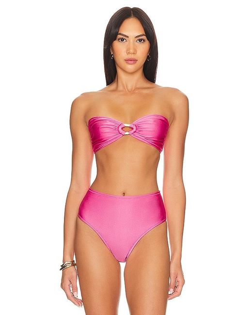 Shani Shemer Dia Bikini Top In Pink Lyst