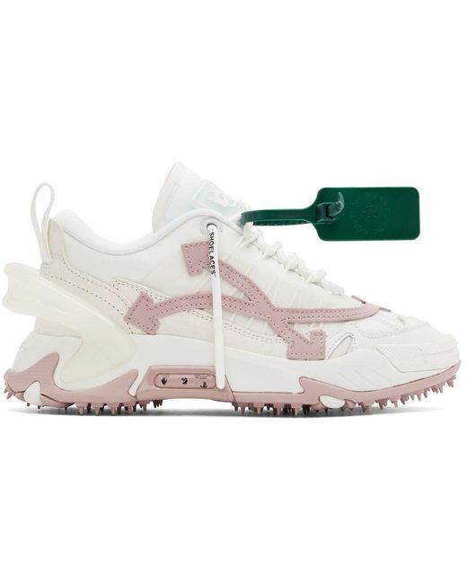 Off White C O Virgil Abloh Leather Off Odsy 2000 Low Top Sneakers In