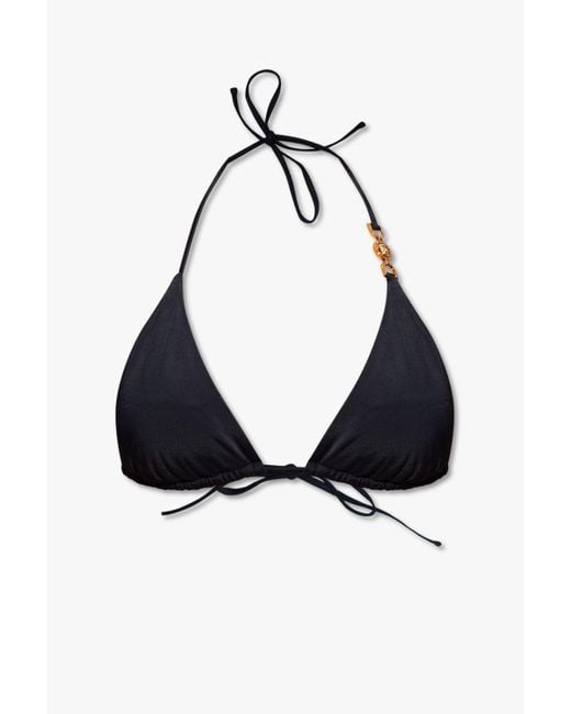 Versace Bikini Bra With Medusa Appliqué in Black Lyst