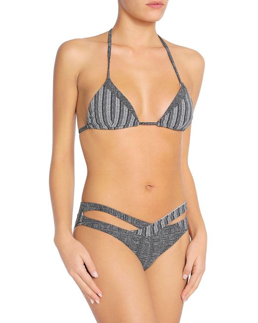 Heidi Klum Synthetic Bikini Top In Black Lyst