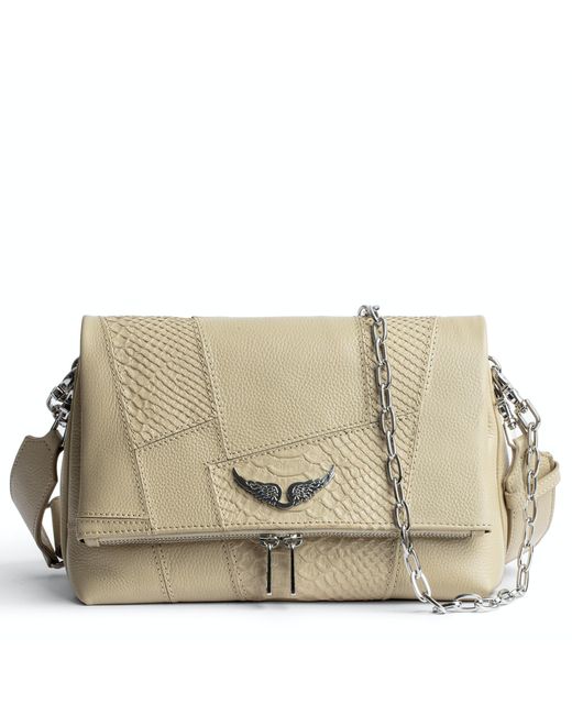 Sac Rocky Patchwork Zadig Voltaire En Coloris Neutre Lyst