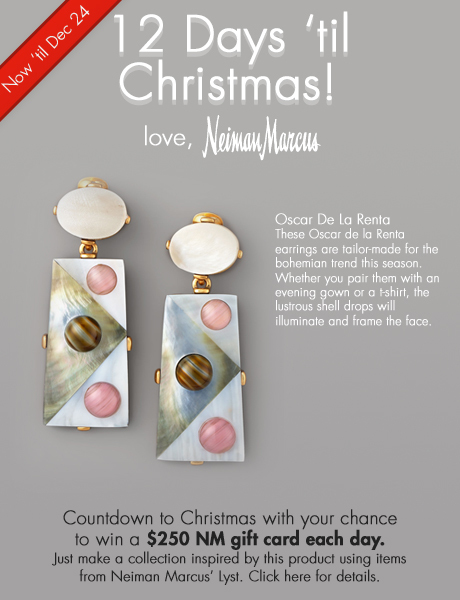 12 Days 'til Christmas - Win $250 everyday from Neiman Marcus. Day 11