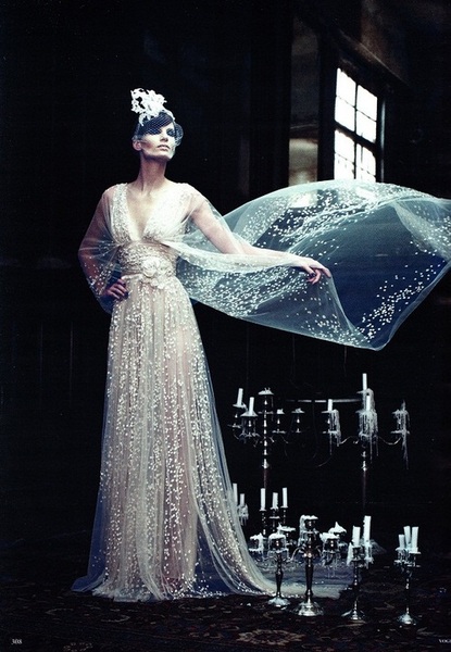lace and organza