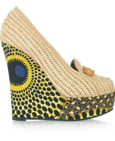 Shoe of the moment: woven raffia wedges by Burberry Prorsum