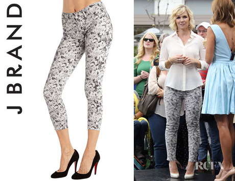 Jennie Garth’s J Brand Floral Cropped Skinny Jeans
