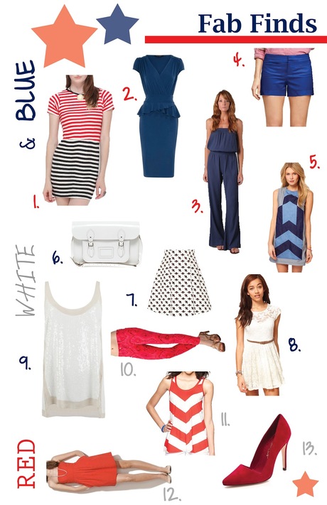 Fab Finds: Red, White & Blue