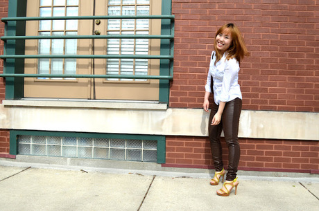 brown leather