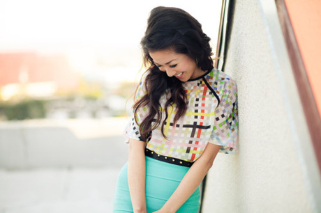 Loving her Asos blouse.