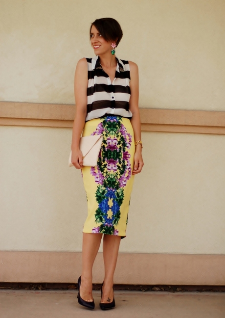 floral + stripe