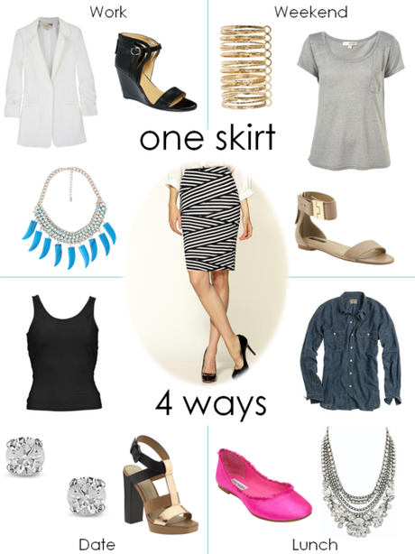 One Skirt. 4 Ways.
An even better way to justify a purchase,...