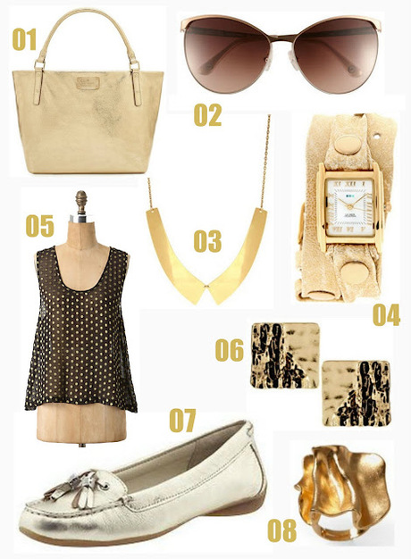 spring trend: gold, gold, gold