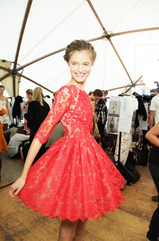 Adoring Red Laces