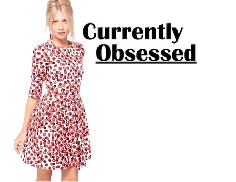 Currently Obsessed: Asos Skater Dress With Kiss Print