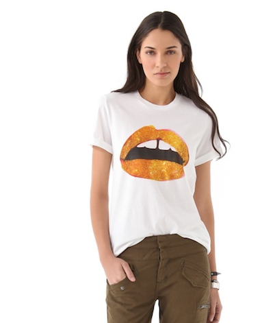 Glittery Find: Markus Lupfer Glitter Lips Tee
