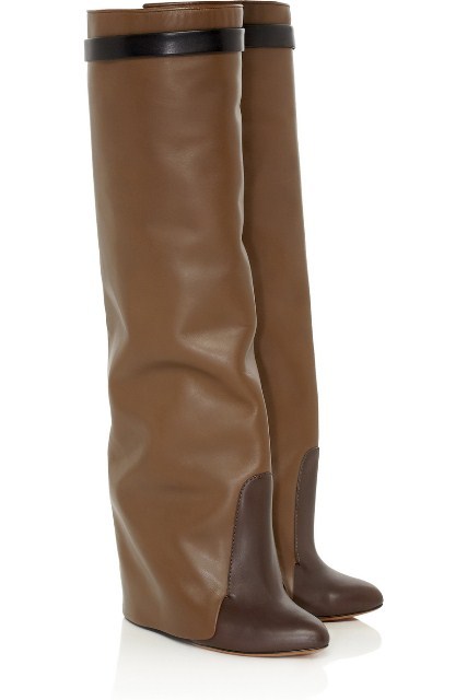 Shoe of the moment: leather wedge boots by Givenchy