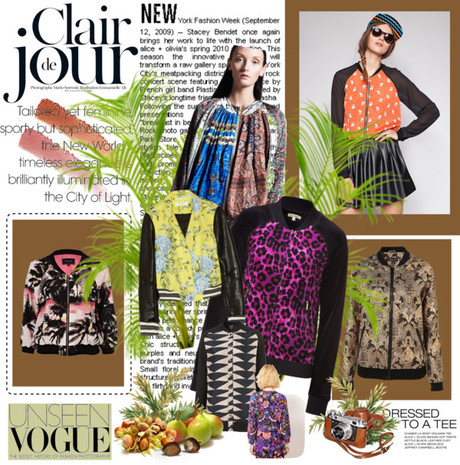 Printed Bomber Jacket