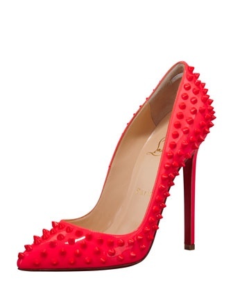 DROOLING over these Christian Louboutin red spiked...