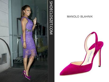 Lala Anthony: Pretty in Purple Manolo Blahnik’s