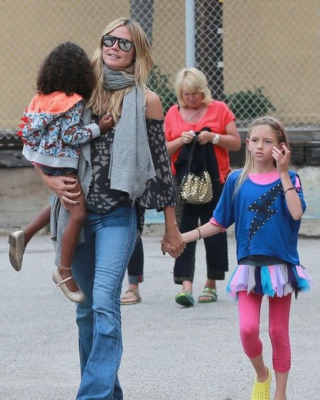 Heidi Klum in Textile Elizabeth And James