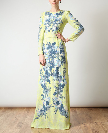Floral Print Gown