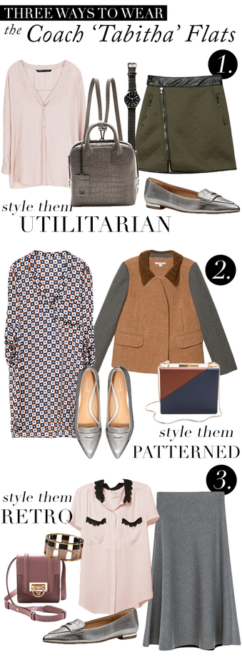 Three Ways To Wear Coach ‘Tabitha’ Flats