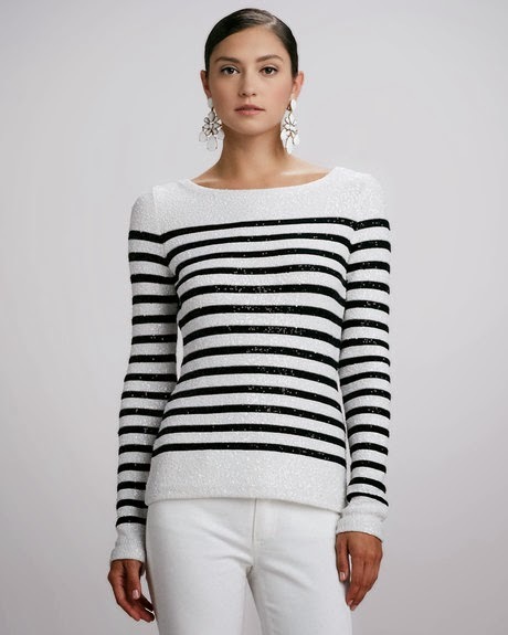 Black and White Stripes Sweater