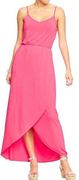 Old Navy Tuliphem Maxi Dresses in Pink (Pinks On Fire)
