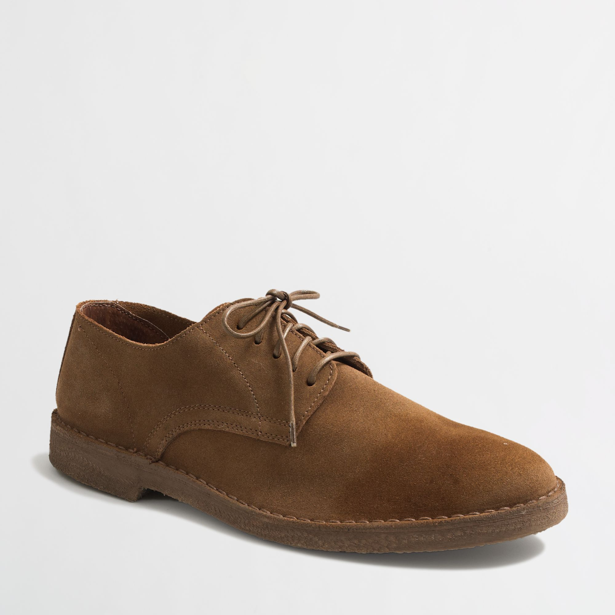 J.crew Factory Calvert Suede Oxfords in Brown for Men (dark khaki) Lyst