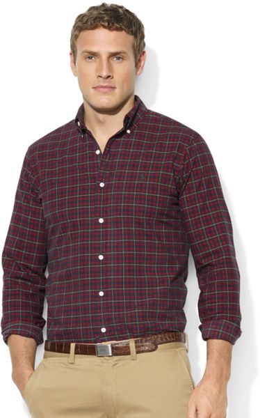 ralph lauren classic fit plaid shirt