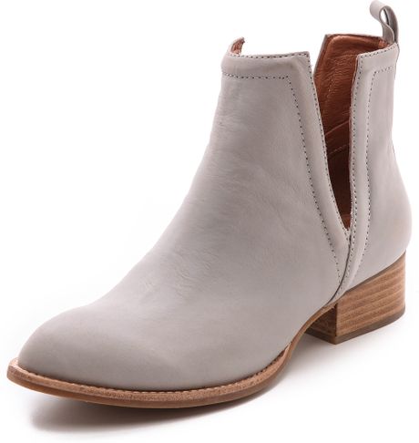 Jeffrey Campbell Muskrat Cutout Booties Grey in Gray (Grey) | Lyst