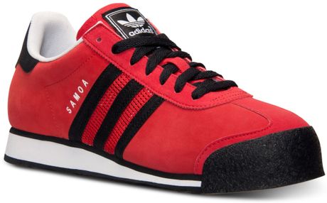 Adidas Mens Samoa Casual Sneakers From Finish Line in Red for Men (RED/BLACK) | Lyst