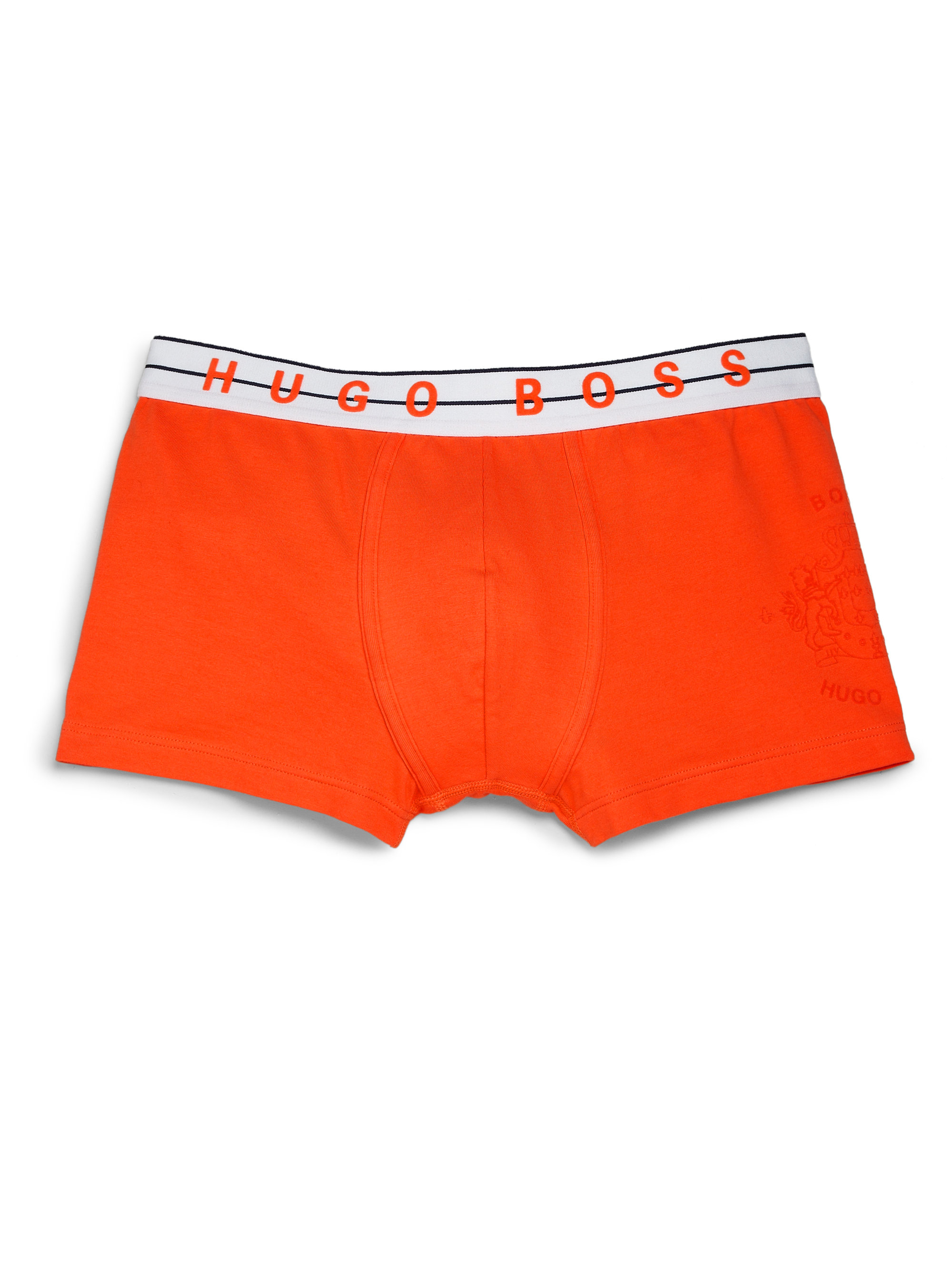 Boss By Hugo Boss Logo Boxer Briefs in Orange for Men Lyst