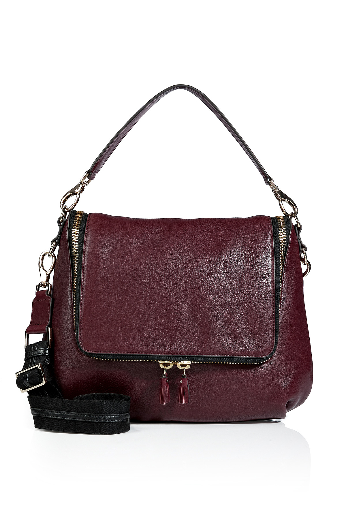 Anya Hindmarch Leather Maxi Zip Satchel in High Shine in Purple | Lyst