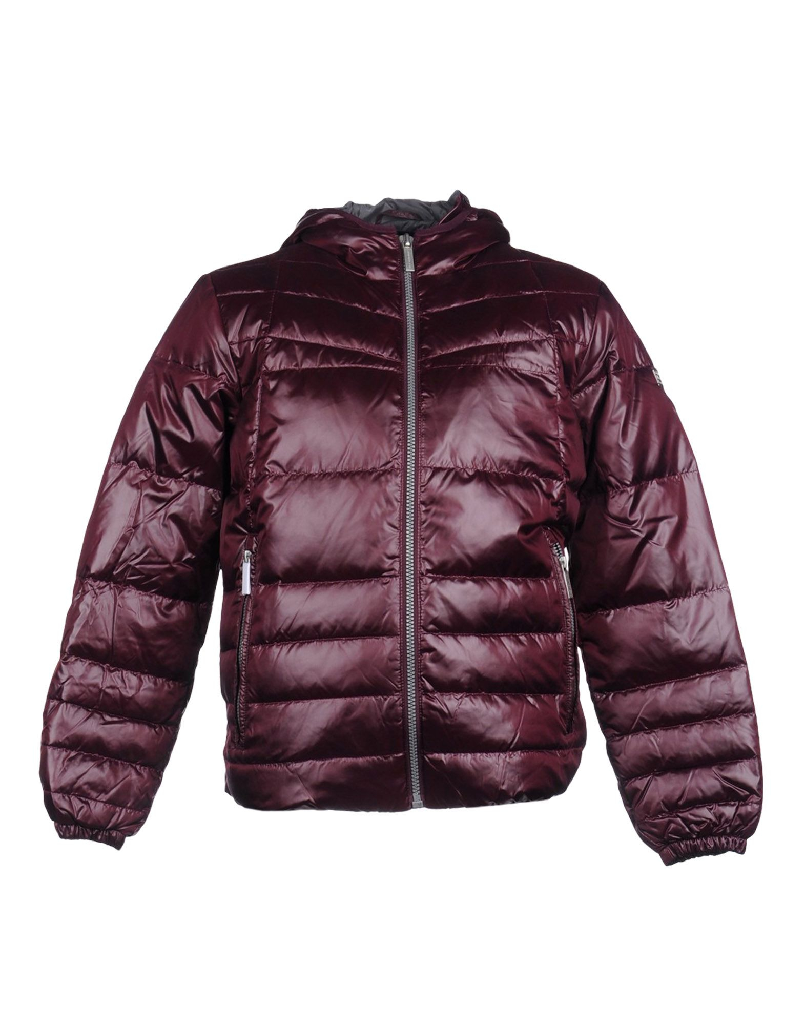 Calvin Klein Jeans Puffer Zipper Down Jacket in Purple for Men (Maroon
