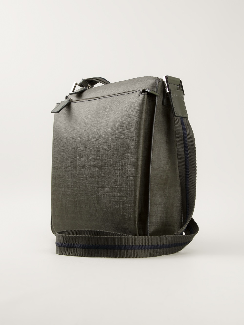 Fendi Logo Cross Body Bag in Green for Men Lyst