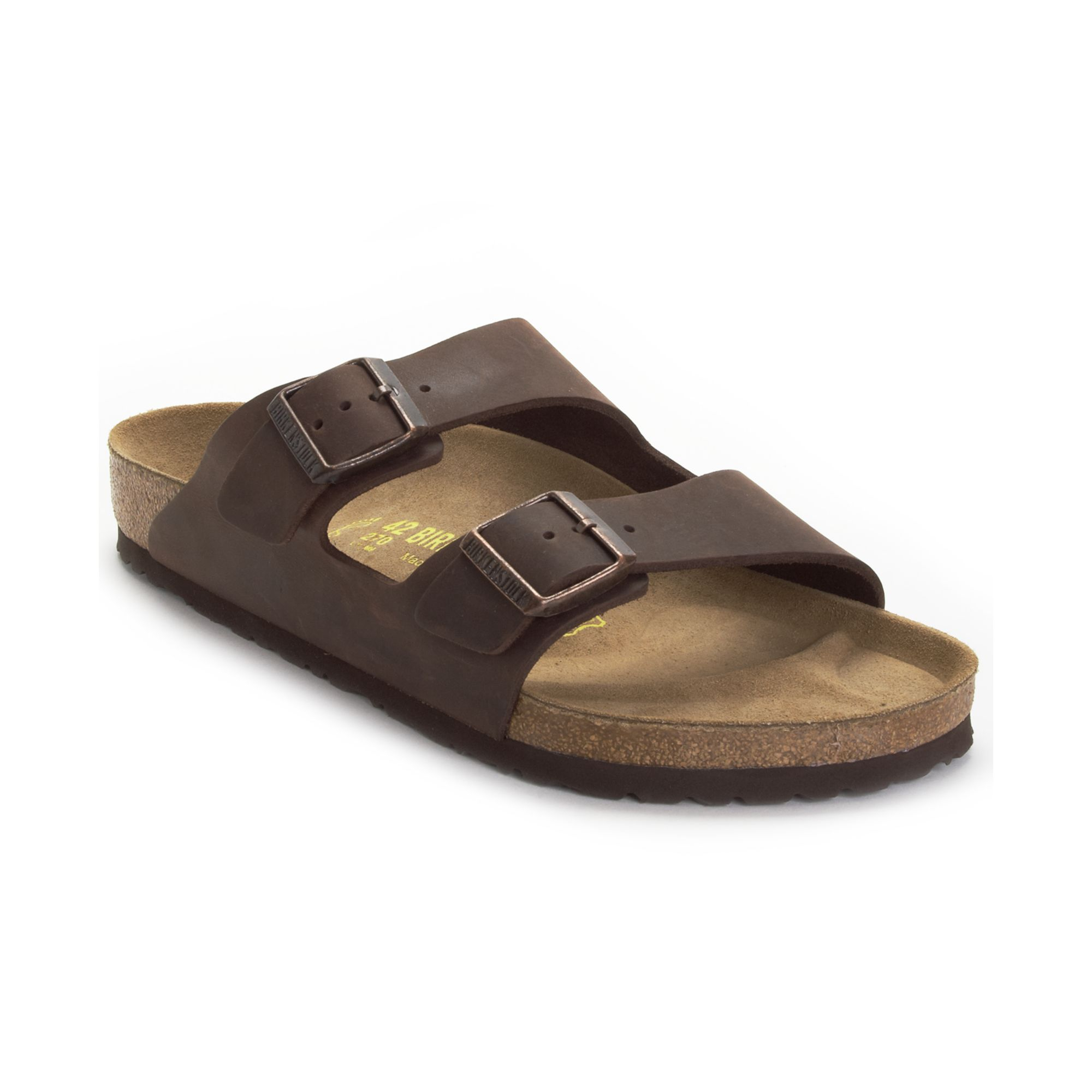 Birkenstock Arizona Two Band Oiled Leather Sandals in Brown for Men ...