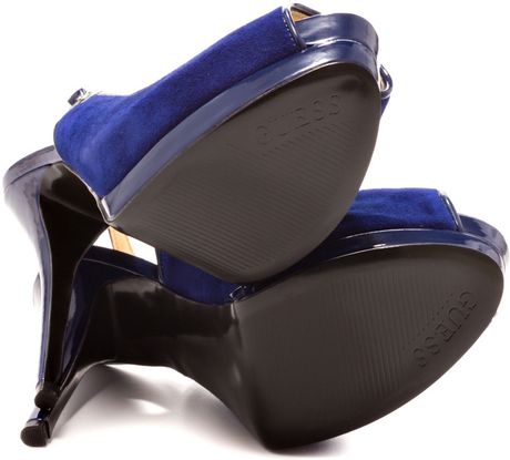 guess shoes blue