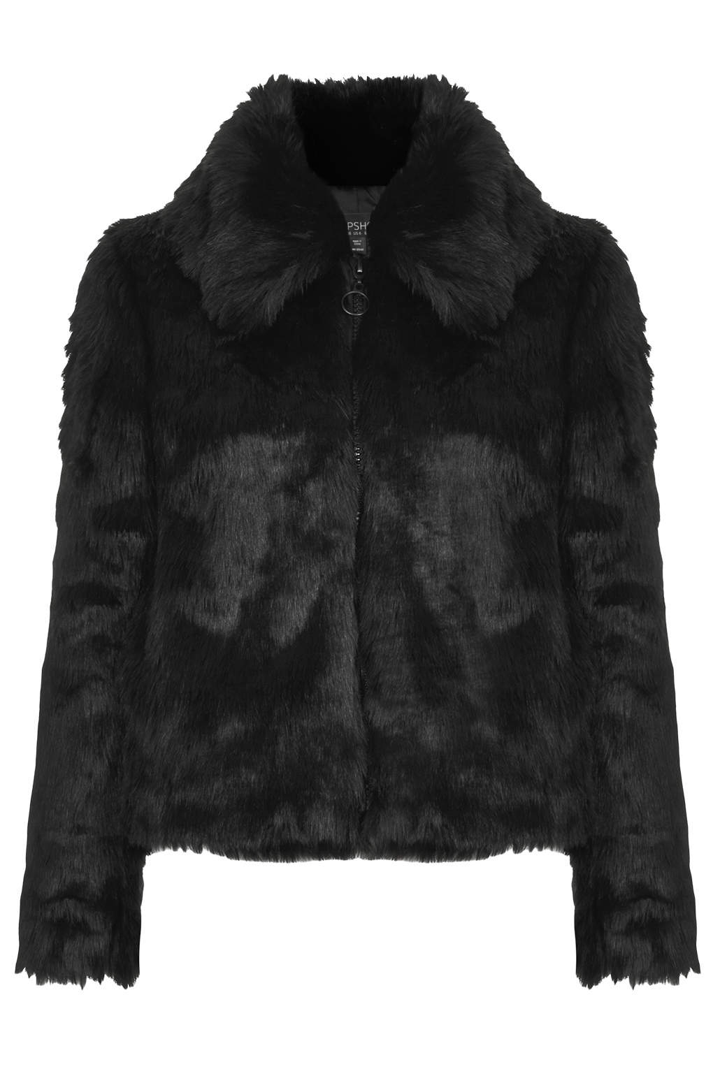topshop faux fur bomber jacket