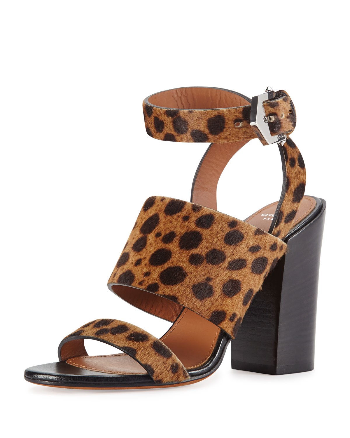 Givenchy Leopard-Print Calf Hair City Sandal in Animal (LEOPARD ...